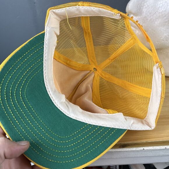 Hayes Masonry Trucker Hat Snapback Adjustable Cap Yellow - Picture 6 of 7